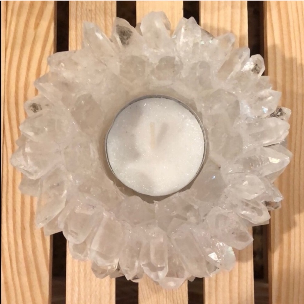 NWT Quartz Candle Votives